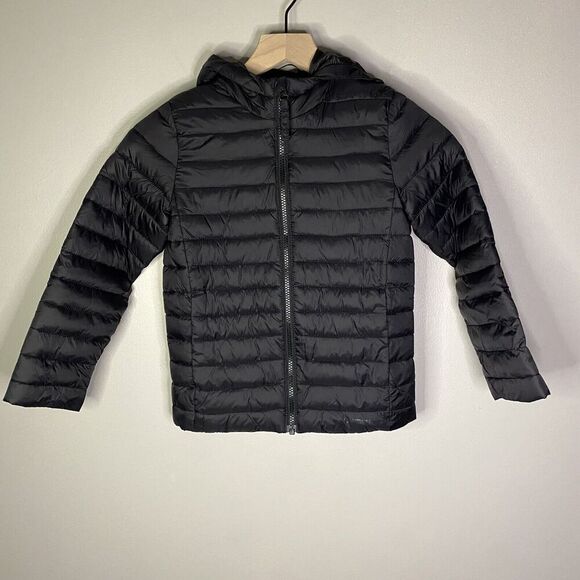 Lands End Primaloft Insulated Youth NEW Boys Jacket Small 6 7 Puffer Coat Black - Picture 1 of 10